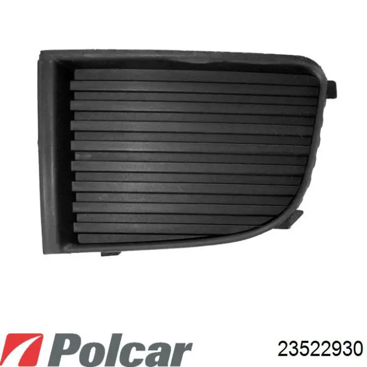 Заглушка (решетка) противотуманных фар бампера переднего 23522930 Polcar