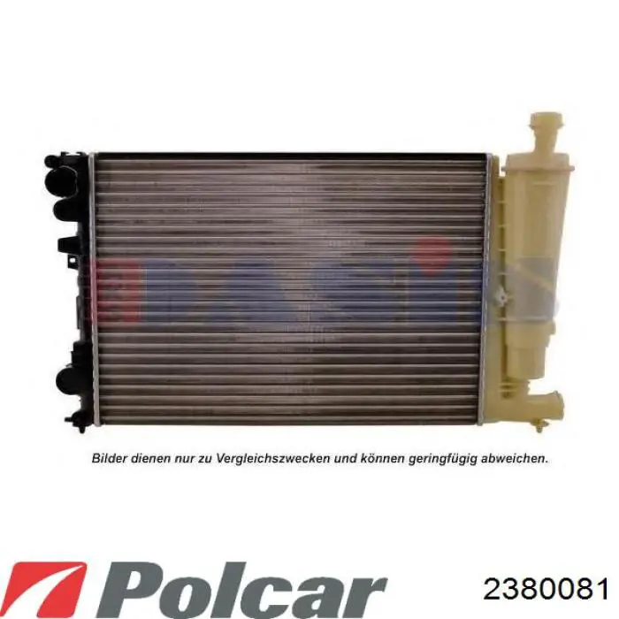 Radiador del motor 2380081 Polcar