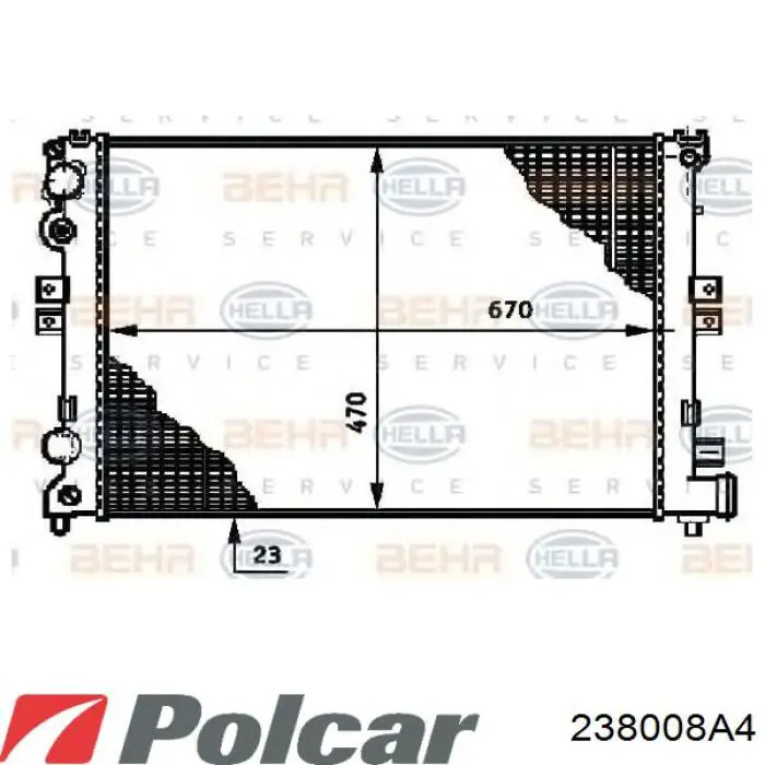 Радиатор охлаждения Magneti Marelli BM1027