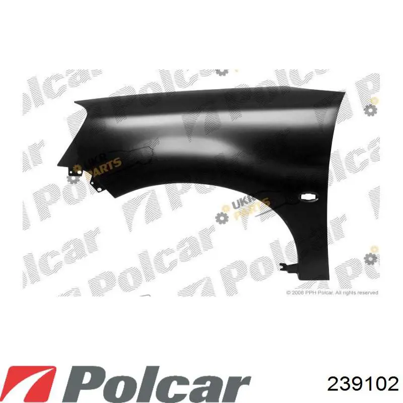 Боковая часть передняя правая Polcar 239102 цена, от 78.74 USD