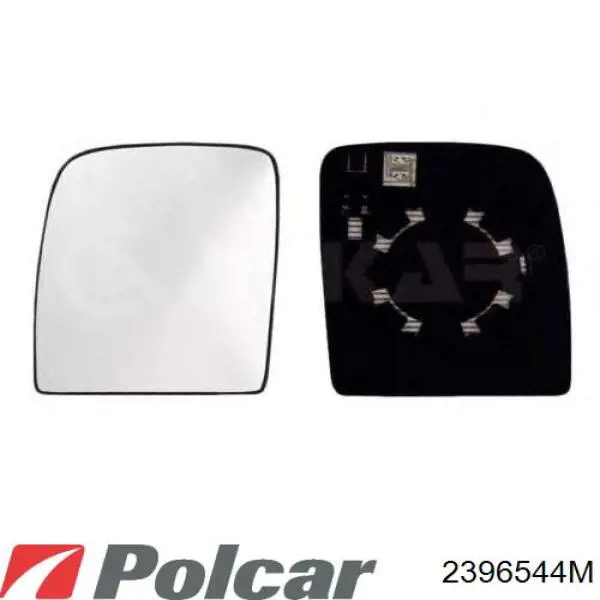 2396554E Polcar зеркальный элемент зеркала заднего вида правого