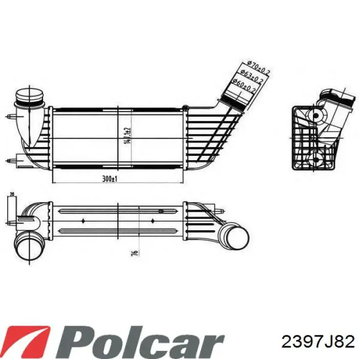 Интеркулер 2397J82 Polcar