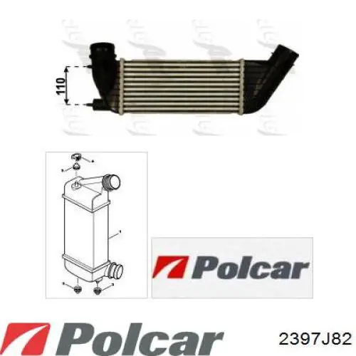 2397J82 Polcar интеркулер