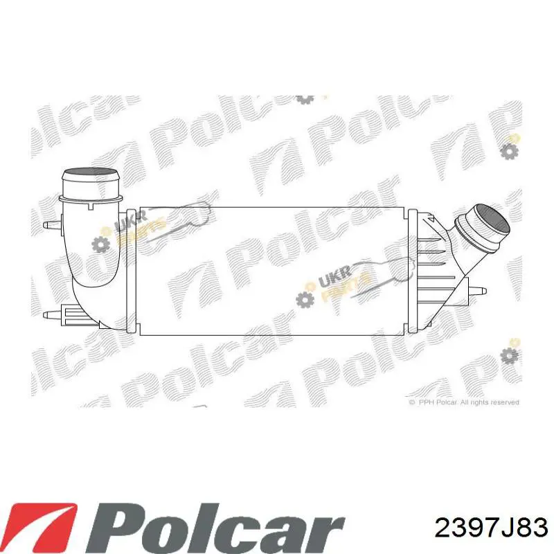2397J83 Polcar интеркулер