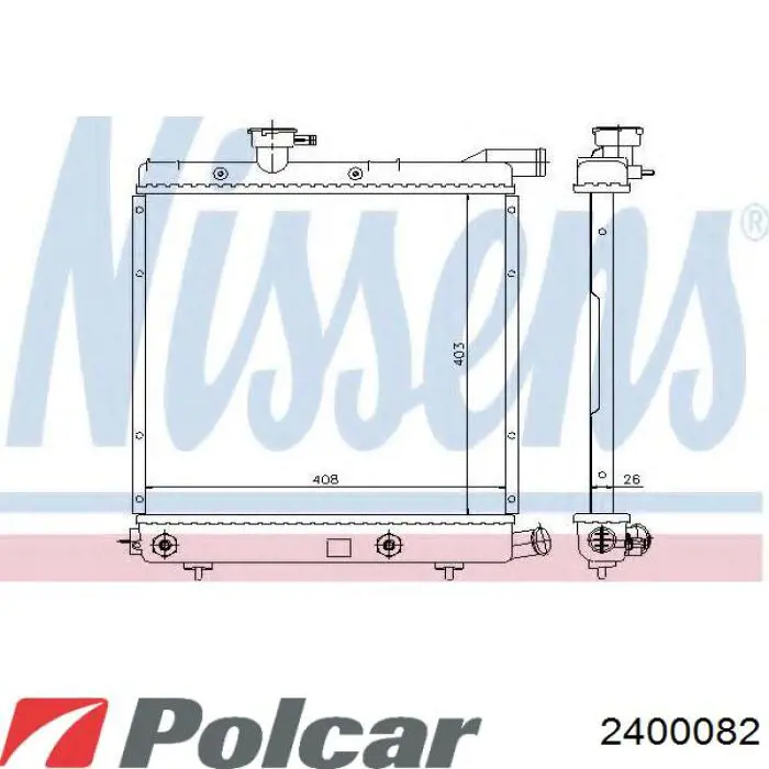 Радиатор K04546407 Fiat/Alfa/Lancia