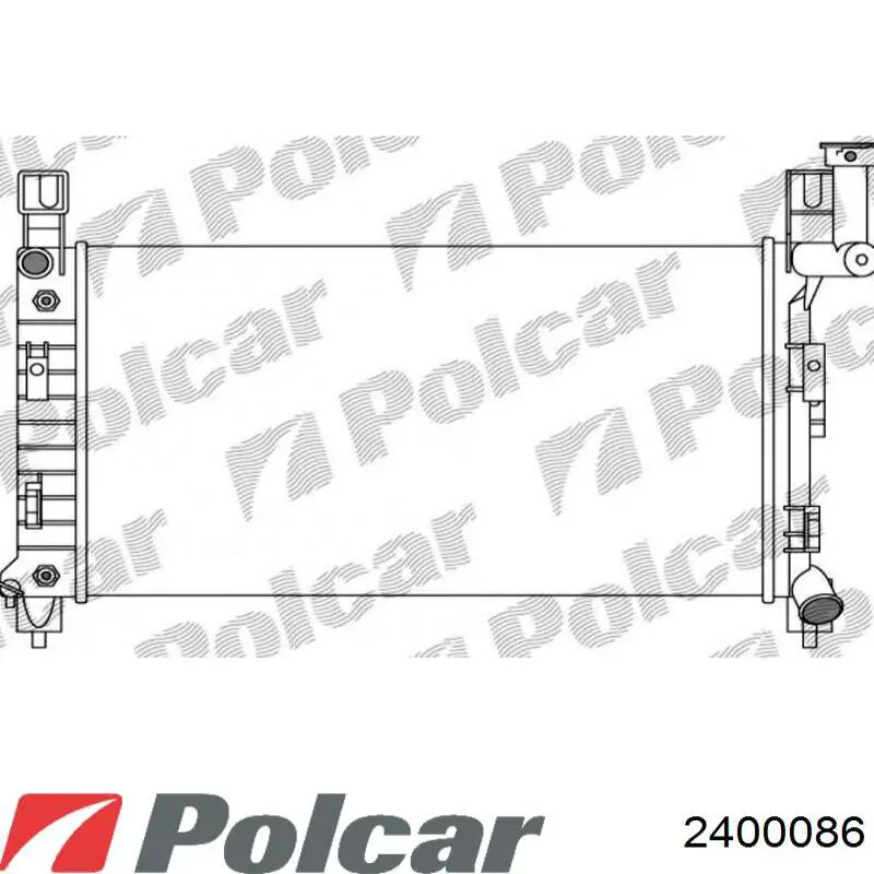 Радиатор 2400086 Polcar