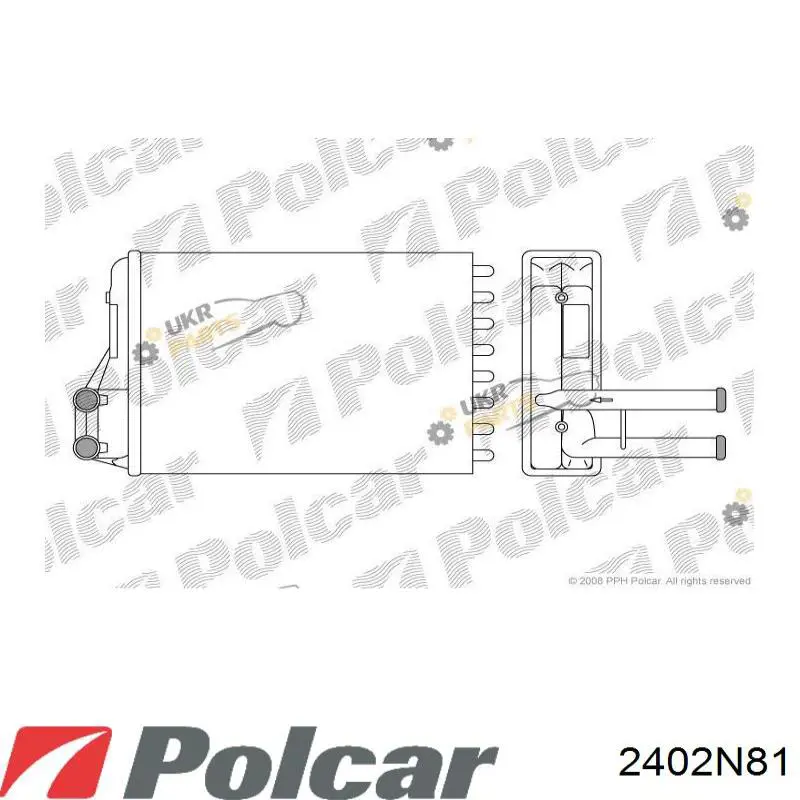 2402N8-1 Polcar радиатор печки