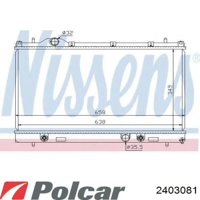 2403081 Polcar радиатор