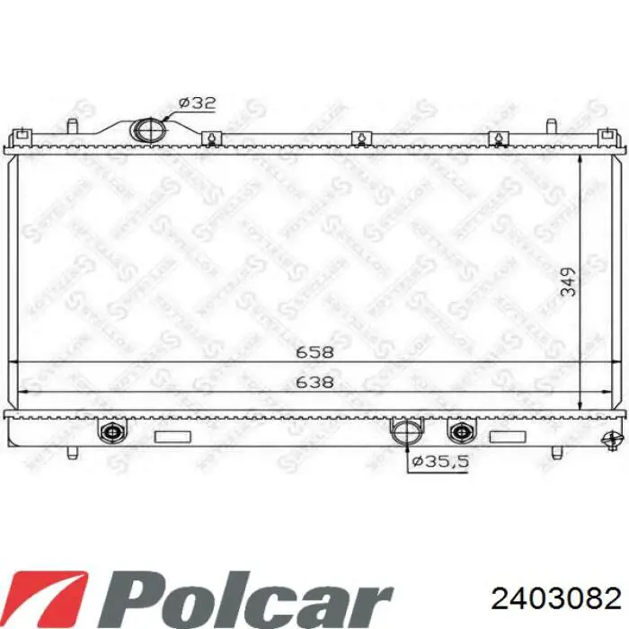 2403082 Polcar радиатор