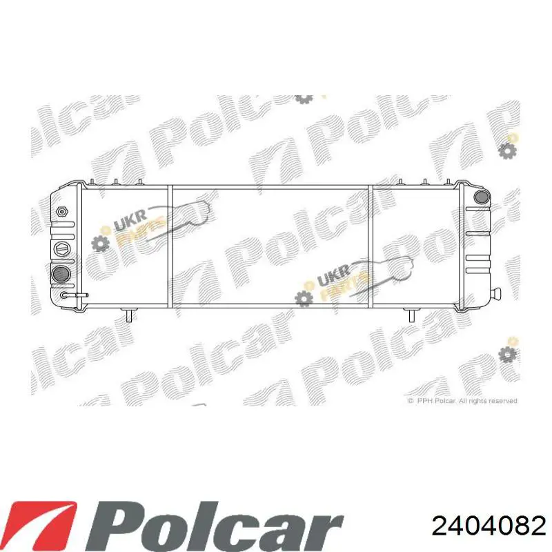 Радиатор 2404082 Polcar