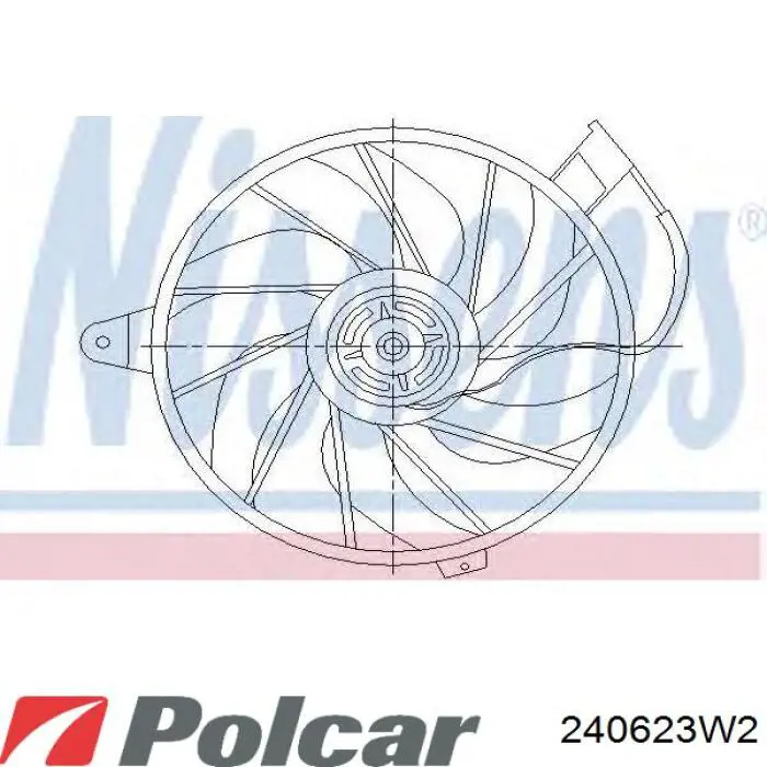 Диффузор радиатора охлаждения Polcar 240623W2