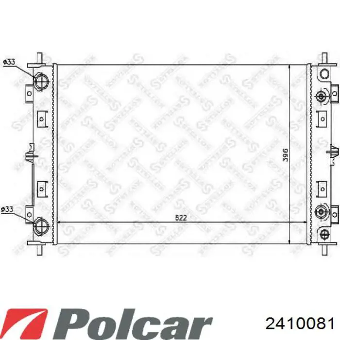 Радиатор 2410081 Polcar