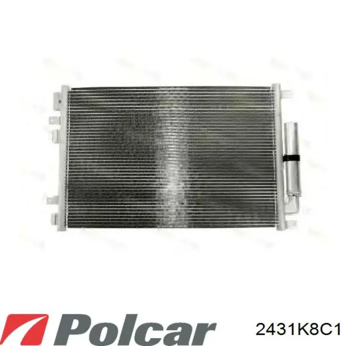 Радиатор кондиционера 2431K8C1 Polcar