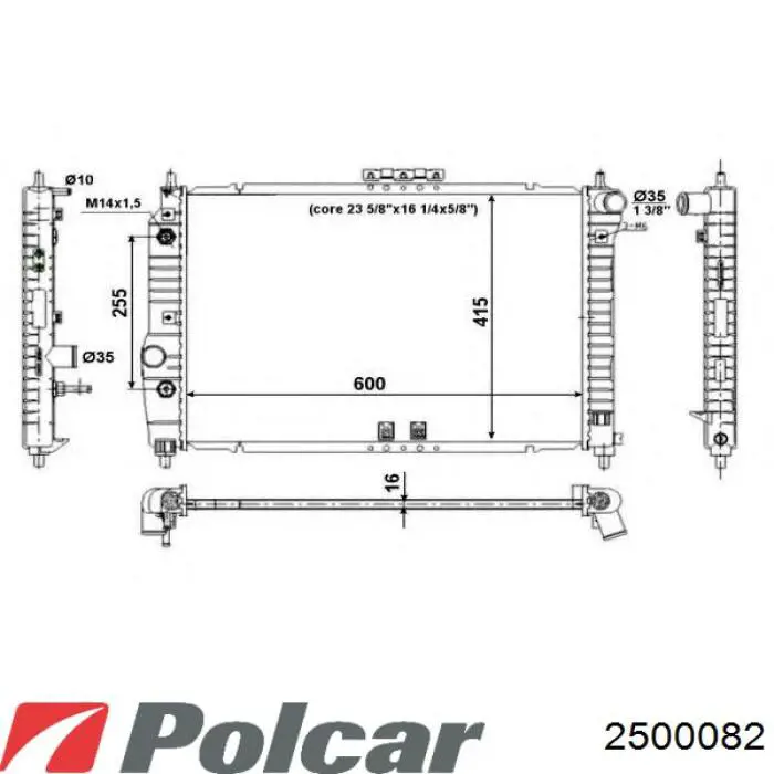 250008-2 Polcar радиатор