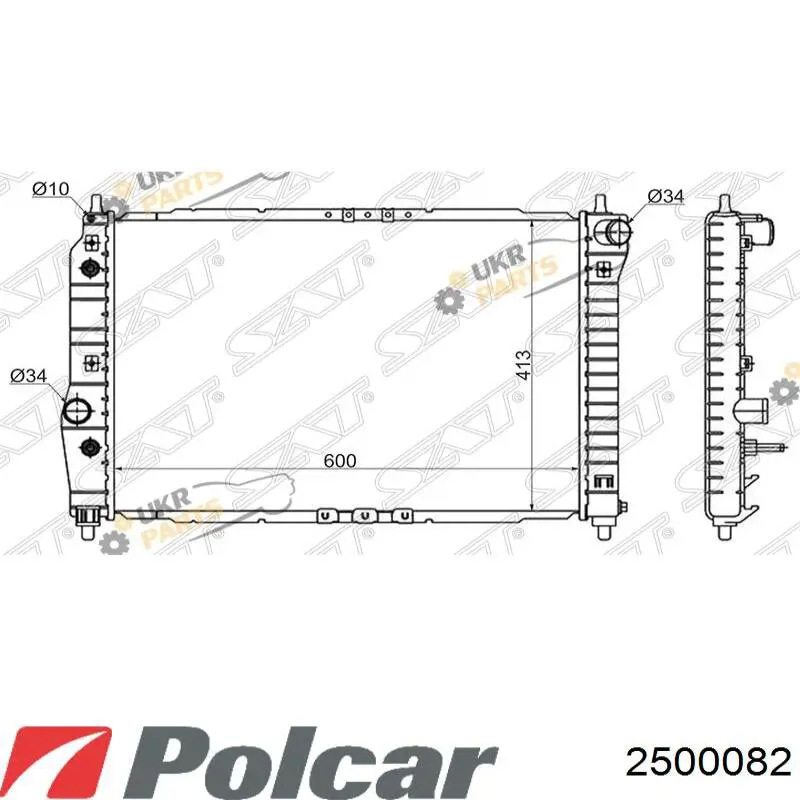 2500082 Polcar Радиатор основной