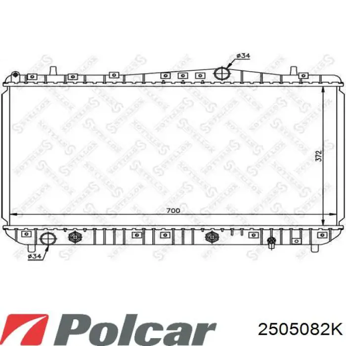 Радиатор 2505082K Polcar