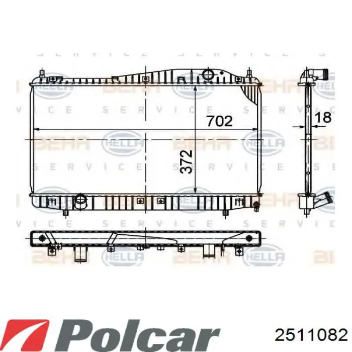 251108-2 Polcar радиатор