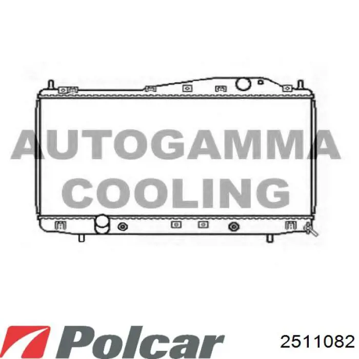 Радиатор 2511082 Polcar