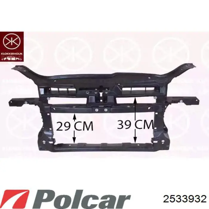 320507-5 Polcar абсорбер (наполнитель бампера переднего)