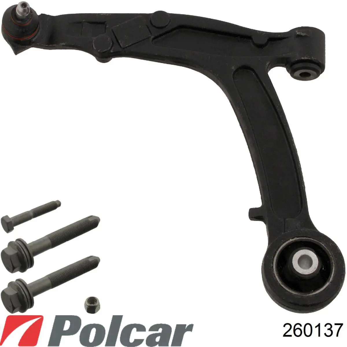 Левый рычаг передней нижней подвески Polcar 260137 цена, от 16.13 USD