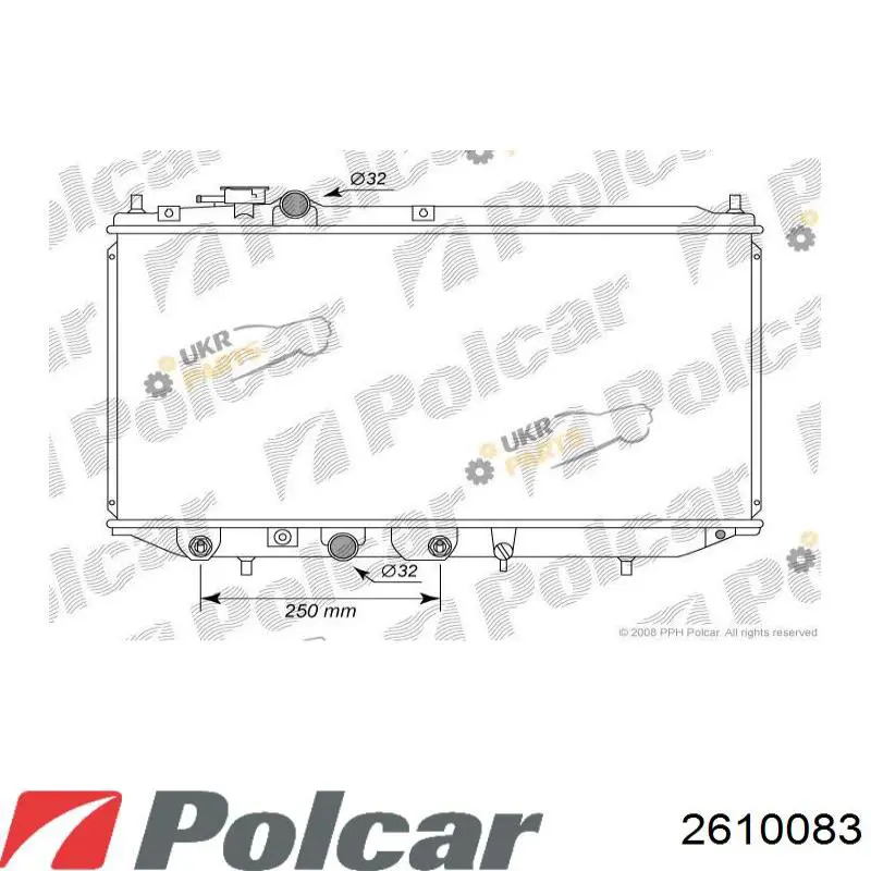 Радиатор 2610083 Polcar