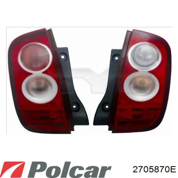 2705870E Polcar фонарь задний левый