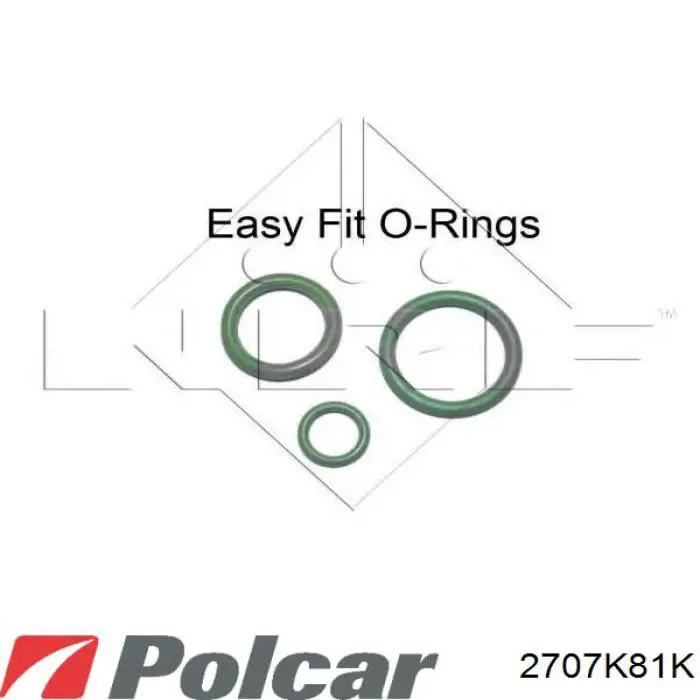 Радиатор кондиционера 2707K81K Polcar