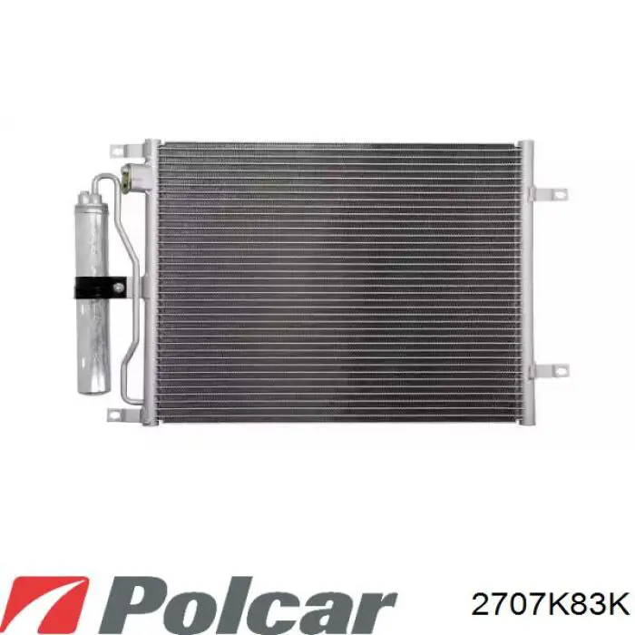 Радиатор кондиционера 2707K83K Polcar