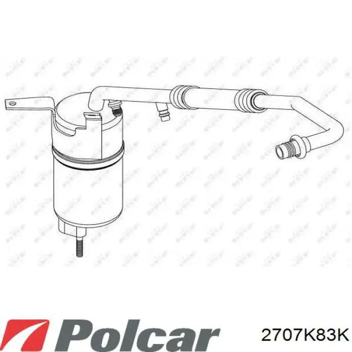 Купить 2707K83K Polcar Радиатор системы охлаждения кондиционера