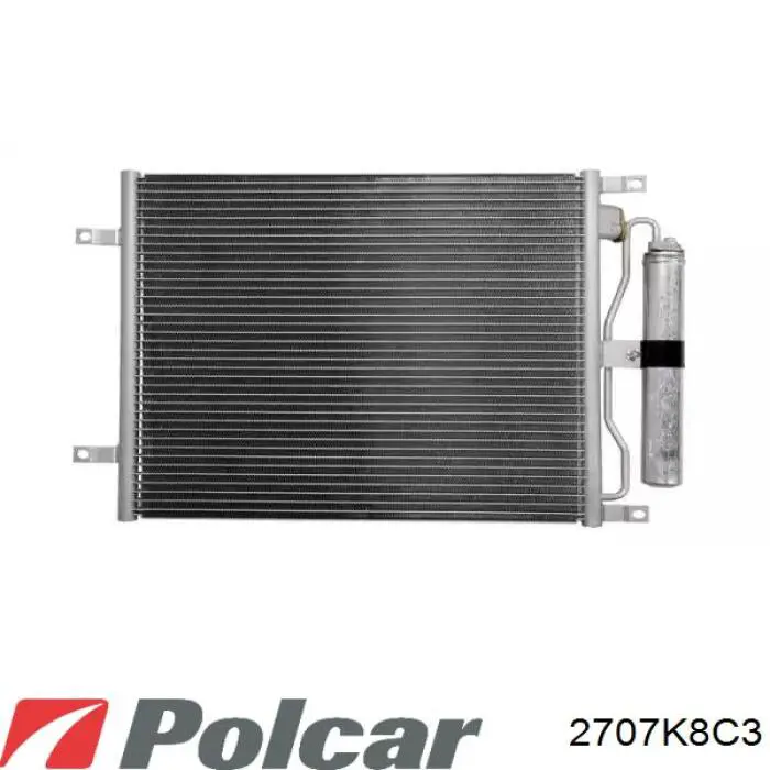Конденсатор кондиционера Polcar 2707K8C3 цена, от 66.75 USD