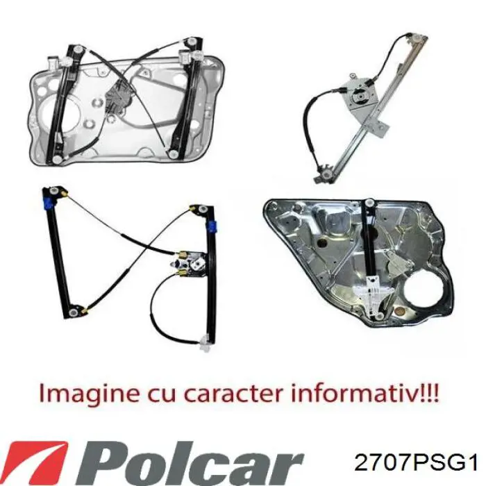 Купить 2707PSG1 Polcar Подъемник механический ветрового стекла