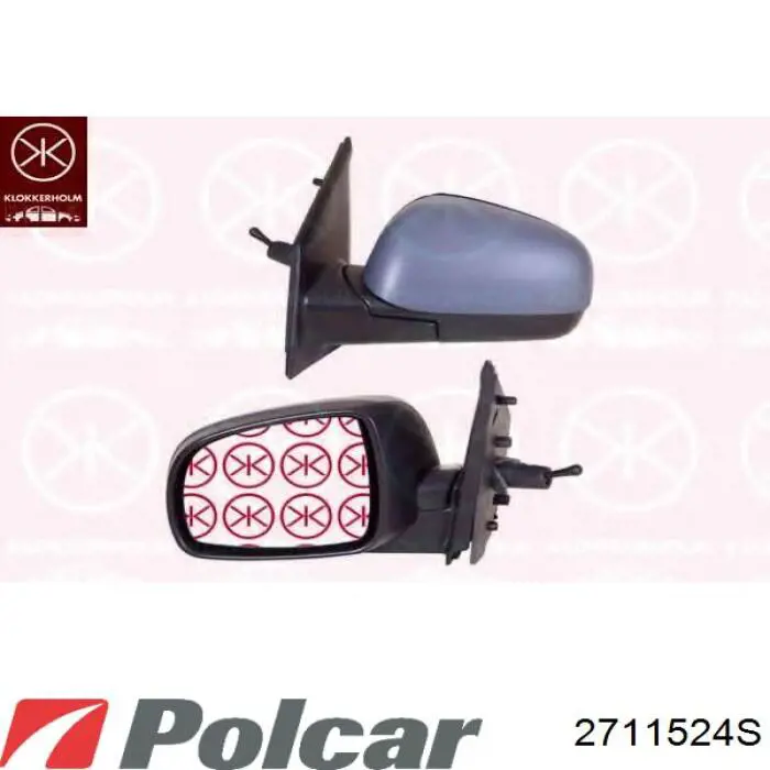 Правое боковое зеркало 2711524S Polcar