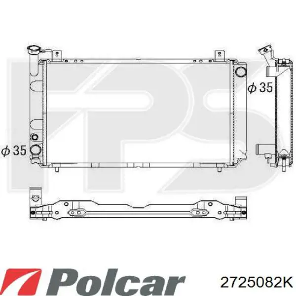 2725082K Polcar радиатор