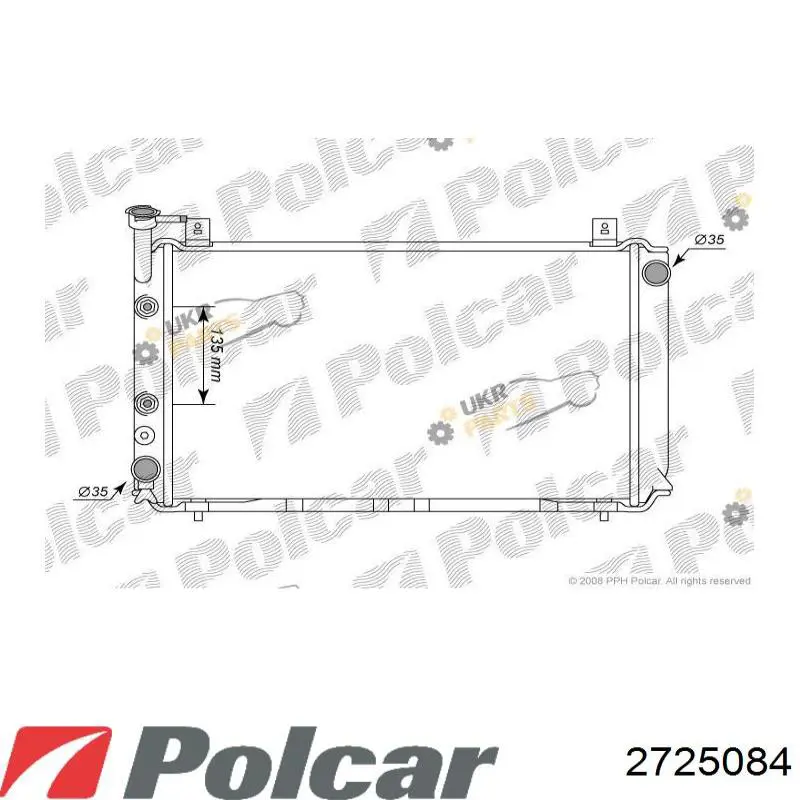 Радиатор 2725082 Polcar