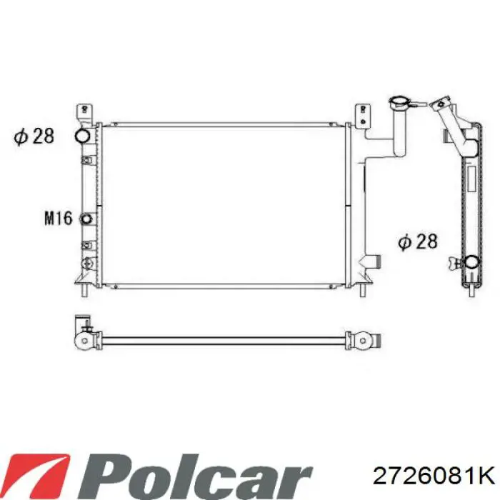 2726081K Polcar радиатор