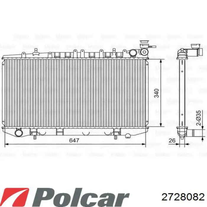 2728082 Polcar радиатор