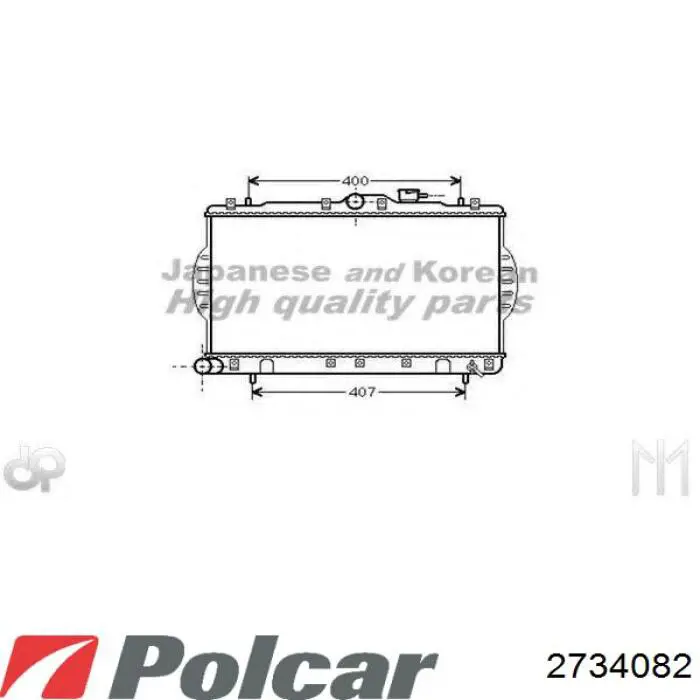 2734082 Polcar Радиатор основной