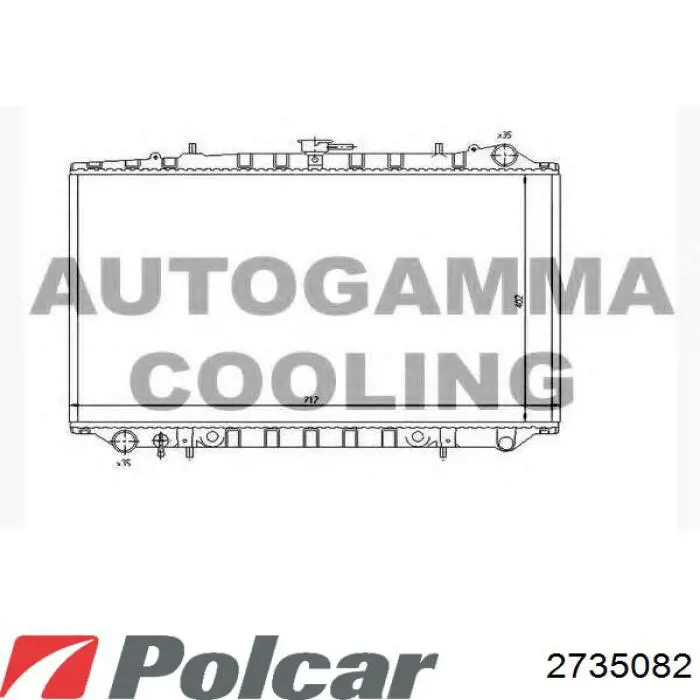 Радиатор охлаждения двигателя на Nissan Maxima  J30