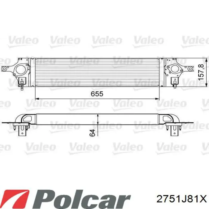 Интеркулер 2751J81X Polcar