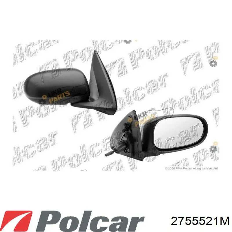 2755521M Polcar зеркало заднего вида правое
