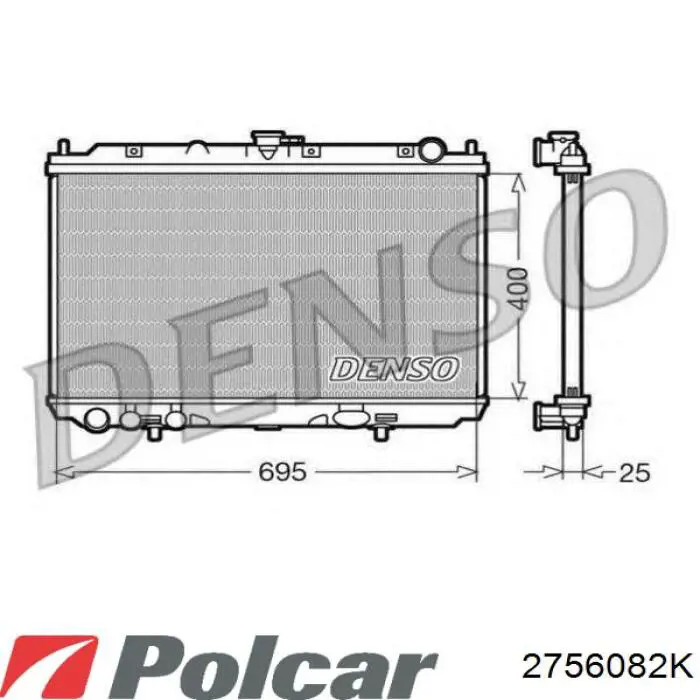 Радиатор 2756082K Polcar