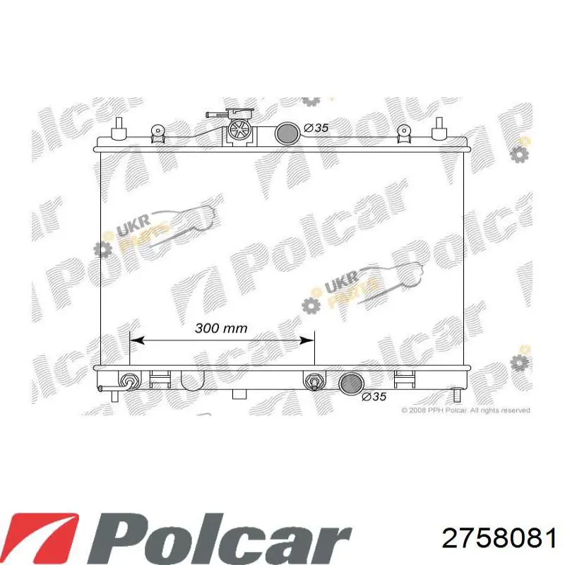 Радиатор 2758081 Polcar