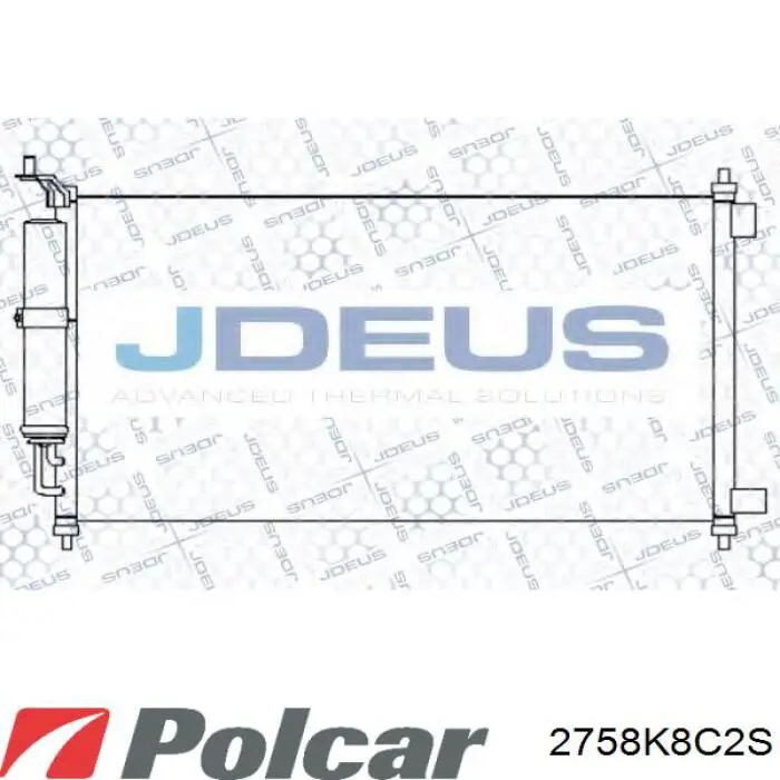 Конденсатор кондиционера Polcar 2758K8C2S цена, от 84.41 USD