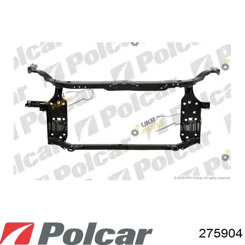 275904 Polcar суппорт радиатора в сборе (монтажная панель крепления фар)