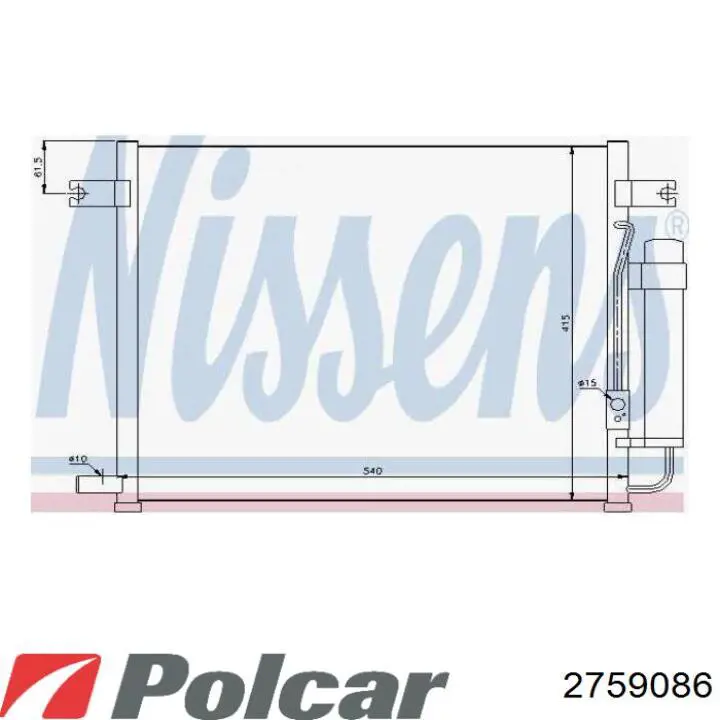 Радиатор 21400JD90A Nissan/Infiniti