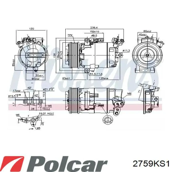 Компрессор системы кондиционирования Renault (RVI) 8200356576 цена, от 169.11 USD