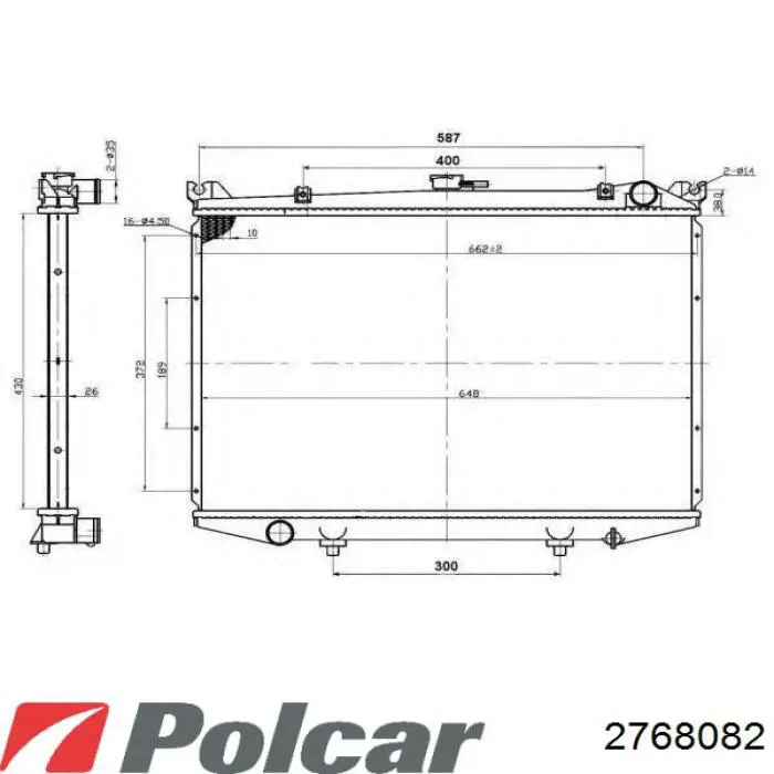 276808-2 Polcar радиатор