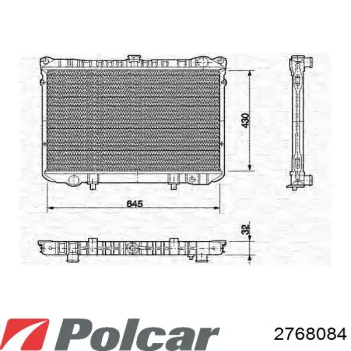 Радиатор 2768084 Polcar