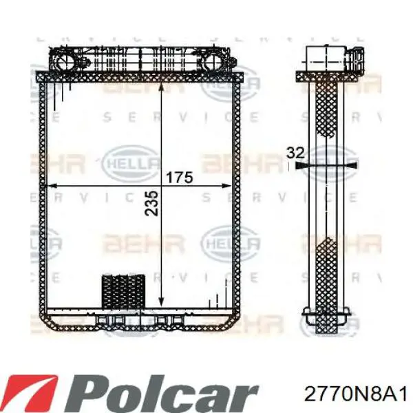  Радиатор печки Nissan Terrano 2