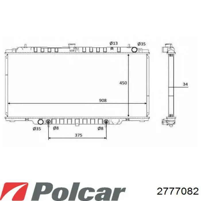 277708-2 Polcar радиатор